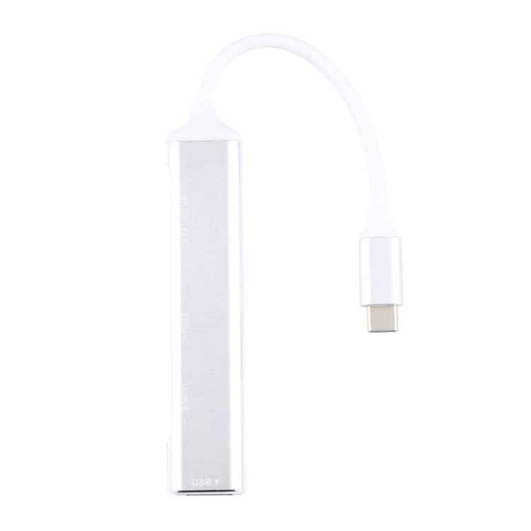 5 in 1 USB-C / Type-C 3.1 to SD / TF Card Slot + 3 USB 3.0 Ports Multifunctional Docking Station HUB