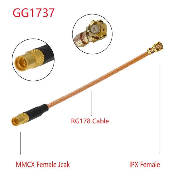 IPX Female to GG1737 MMCX Female RG178 Adapter Cable, Length: 15cm