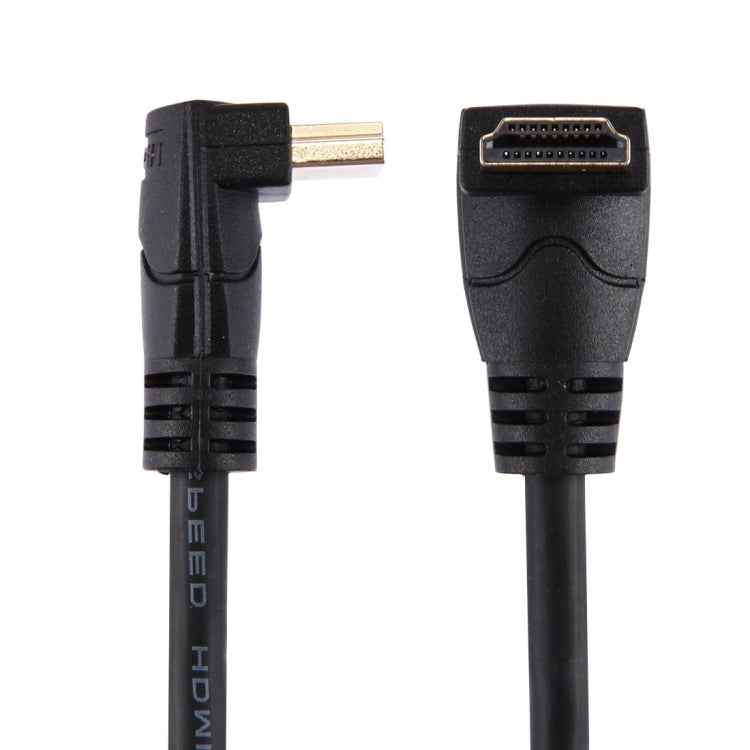60cm 4K x 2K HDMI 2.0 Version High Speed 270 Degree Right Angle HDMI Male to 270 Degree Right Angle HDMI Male Cable with Ethernet