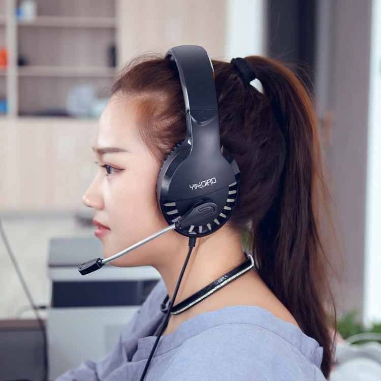 YINDIAO Q2 Head-mounted Wired Gaming Headset with Microphone, Version: Single 3.5mm