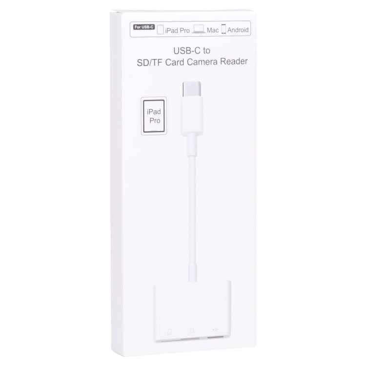 NK103TC 3 in 1 USB-C / Type-C Male to SD + TF + USB Female Camera Reader