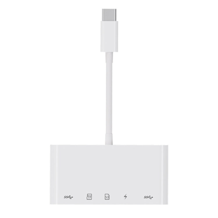 NK-1032TC 5 in 1 USB-C Male to SD / TF / 2xUSB / Type-C Female Adapter