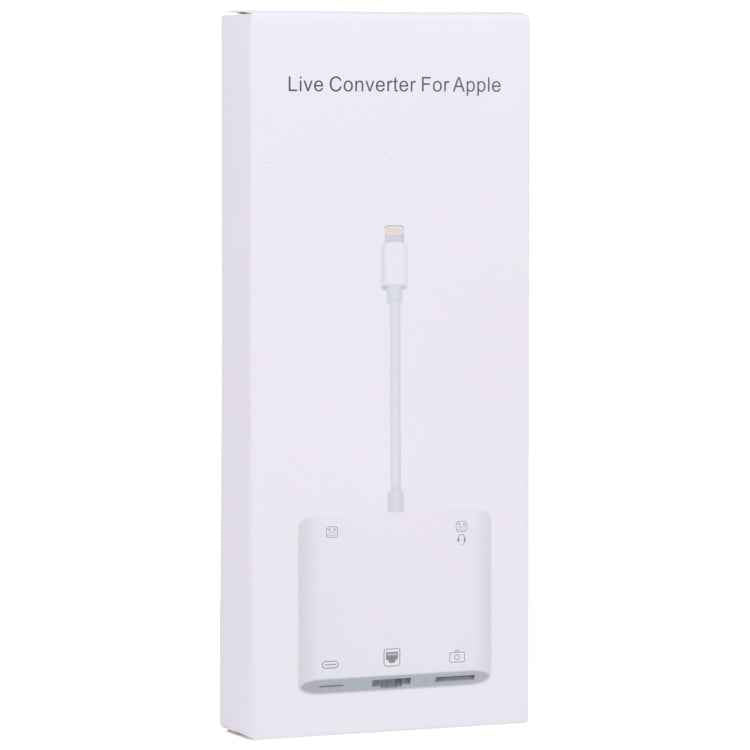 S-330 5 in 1 8 Pin Male to 8 Pin / USB3.0 / RJ45 / 3.5mm Female Adapter