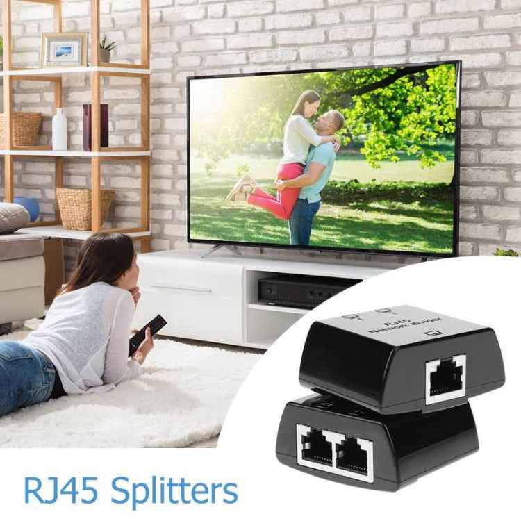 RJ45 to 2 x RJ45 Ethernet Network Coupler Thunder Lightning Protection