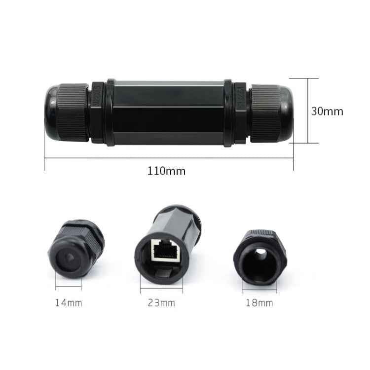 RJ45 Waterproof Connector Double Head Lan Coupler Adapter