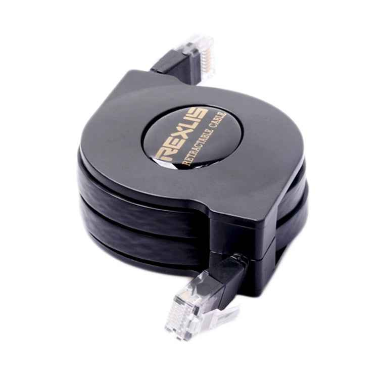 REXLIS 1m CAT6 Retractable Flat RJ45 Ethernet Network LAN Cable