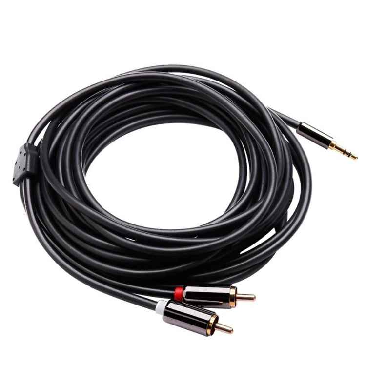5m Gold Plated 3.5mm Jack to 2 x RCA Male Stereo Audio Cable