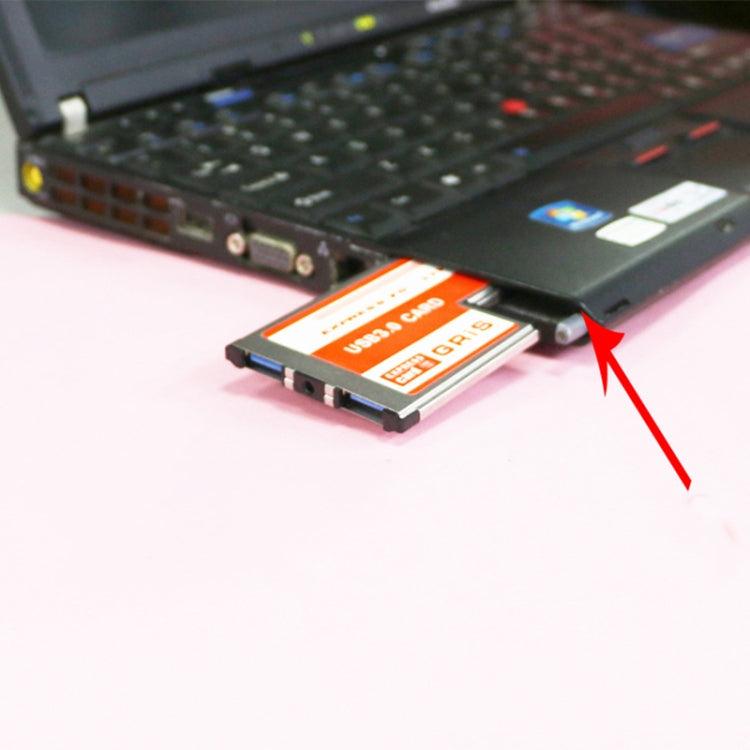 Tarjeta Express de 2 puertos USB 3.0 de 5 Gbps y ranura PCI de 54 mm para portátiles/notebooks.