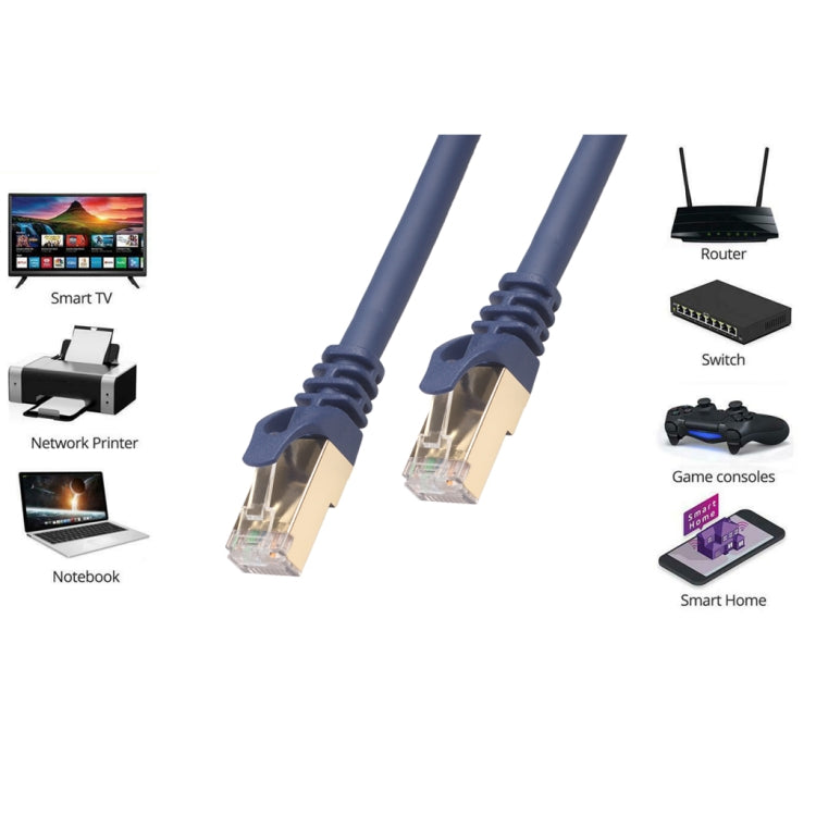 Câble réseau Ethernet CAT8 pour routeur et commutateur informatique, cordon de raccordement RJ45, 20 m