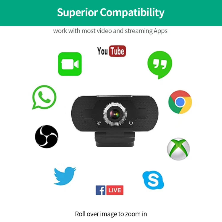 HD-F18 1080P Multi-function HD Camera WebCam with Microphone