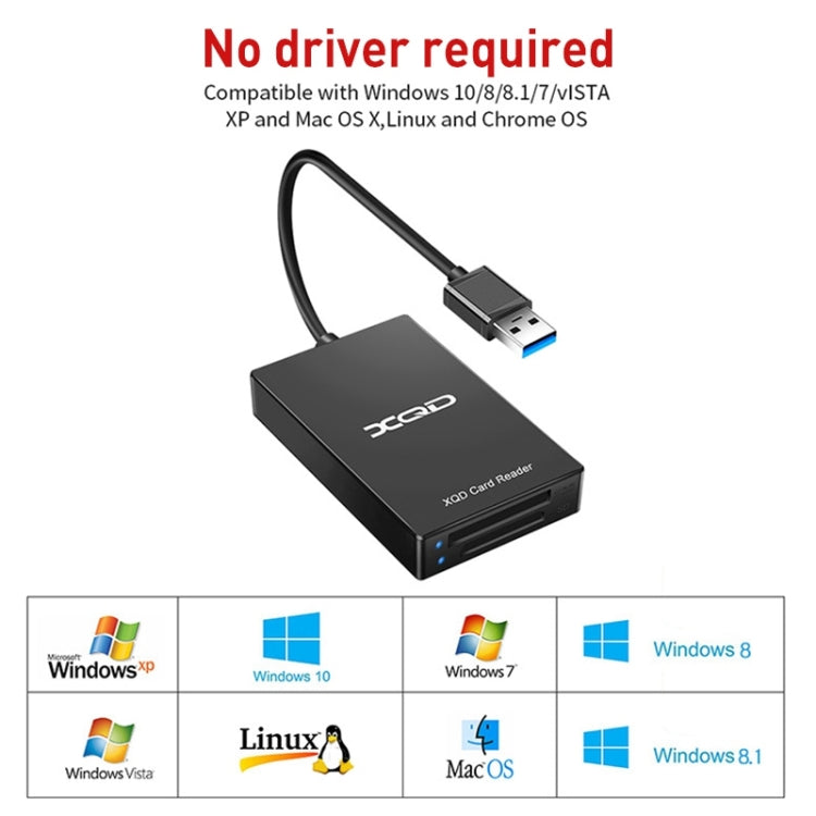 Rocketek CR312-A USB3.0 SD / XQD 2 in 1 Card Reader, USB3.0