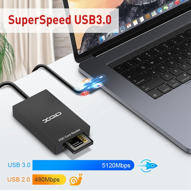 Rocketek CR312-A USB3.0 SD / XQD 2 in 1 Card Reader, USB3.0