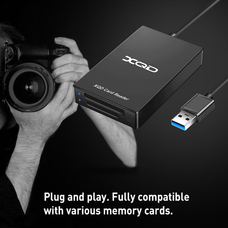 Rocketek CR312-A USB3.0 SD / XQD 2 in 1 Card Reader, USB3.0