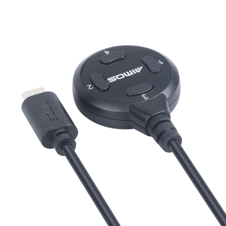 AIMOS AM-SH4 Switcher Sharing Device 4-buttons Extension Cable Extender, AM-SH4