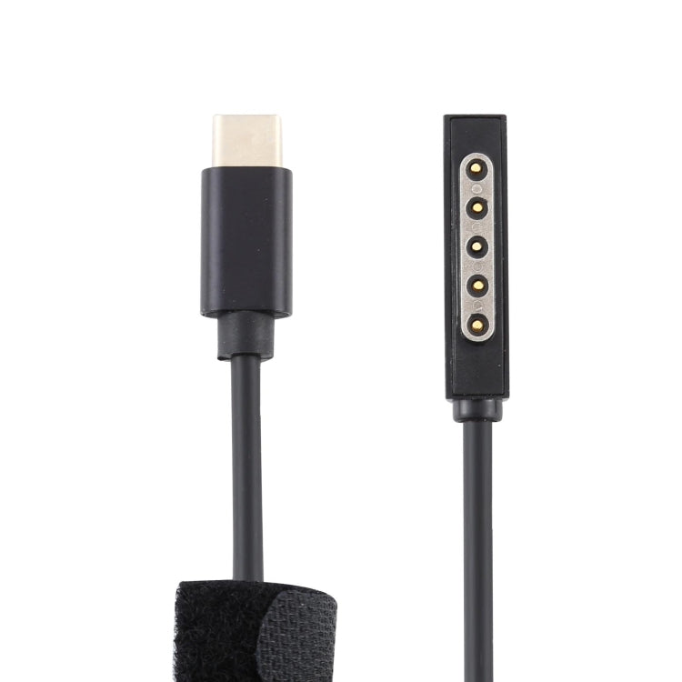 USB-C / Type-C Power Supply PD 65W Fast Charging Cable for Microsoft Surface Pro 2, Cable Length: 1.5m