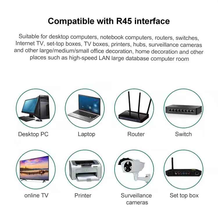 100pcs /Pack Cat6e Unshielded Pass Through RJ45 Connector Modular Plug