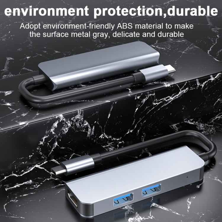 2011N 3 In 1 USB 3.0 x2 + HDMI Multi-function Type-C / USB-C HUB Docking Station