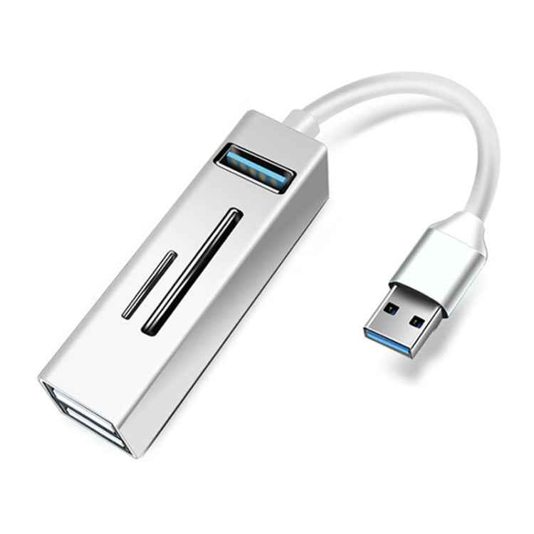 15101 5 in 1 USB3.0 to 3 x USB + SD / TF Card Reader HUB Adapter