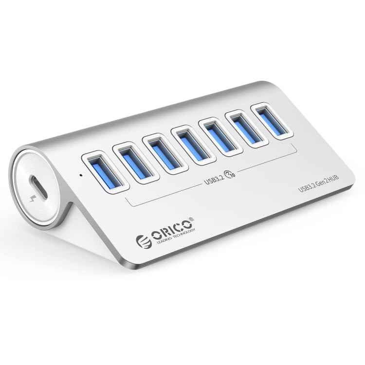 ORICO M3U7-G2 Aluminum Alloy 7-Port USB 3.2 Gen2 10Gbps HUB with 0.5m Cable