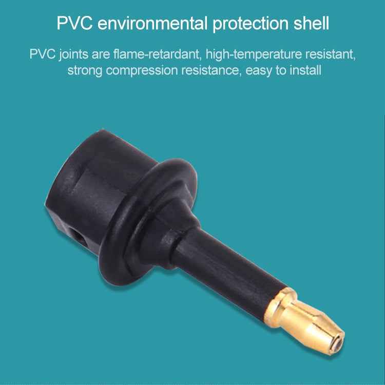 EMK Square Port to Round Port Conversion Head Optical Fiber Adapter Audio Adapter