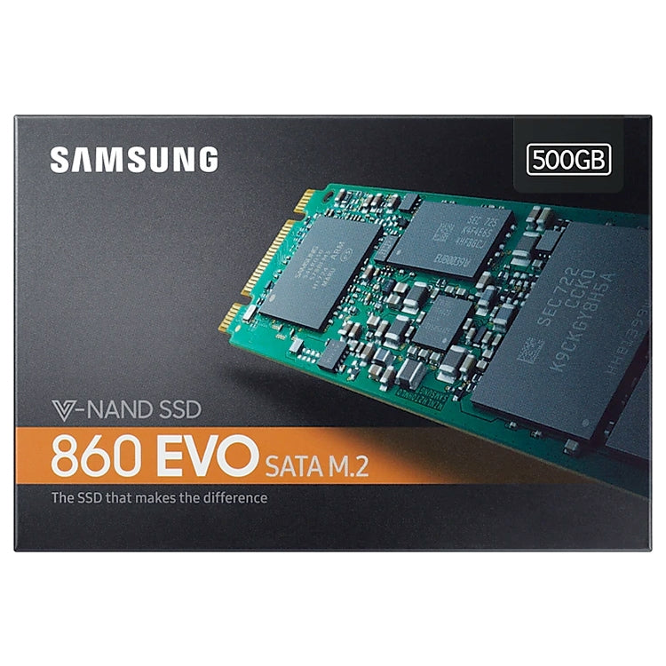 Original Samsung 860 EVO 500GB M.2 SATAIII Solid State Drive, 500GB
