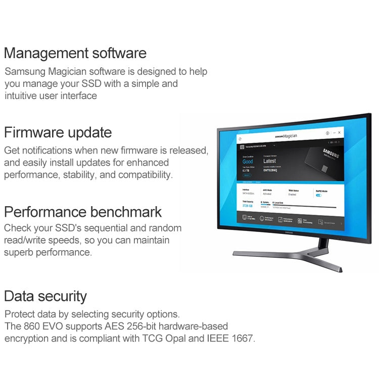 Original Samsung 860 EVO 500GB M.2 SATAIII Solid State Drive, 500GB
