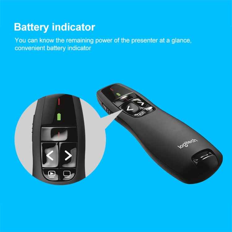 Logitech R400 2.4Ghz Wireless Presenter PPT Remote Control Pen