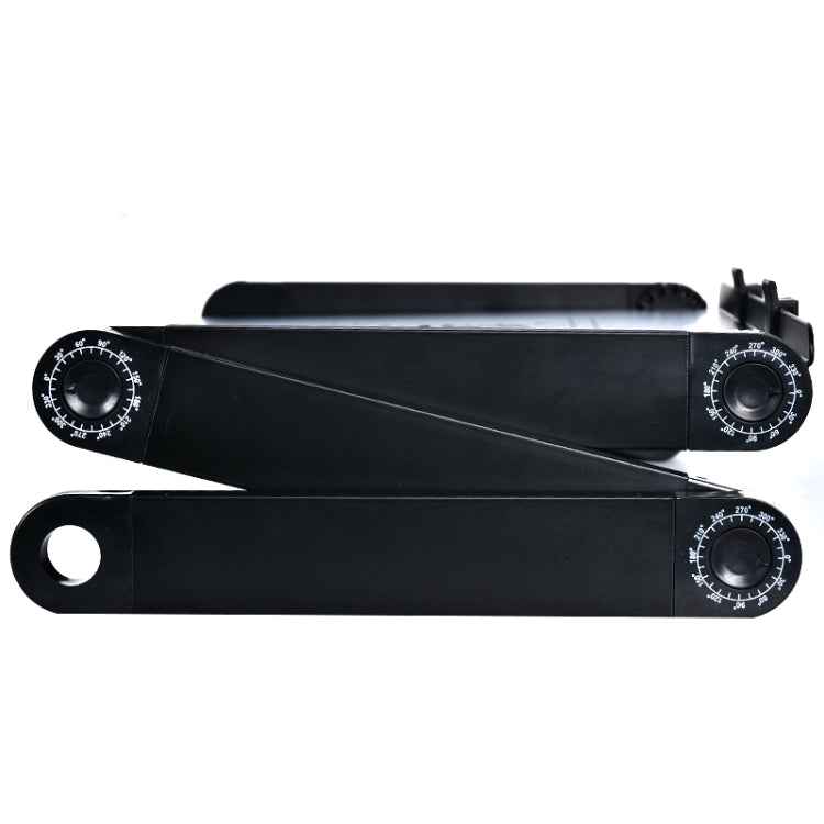 Portable 360 Degree Adjustable Foldable Aluminium Alloy Desk Stand with Double CPU Fans & Mouse Pad for Laptop / Notebook