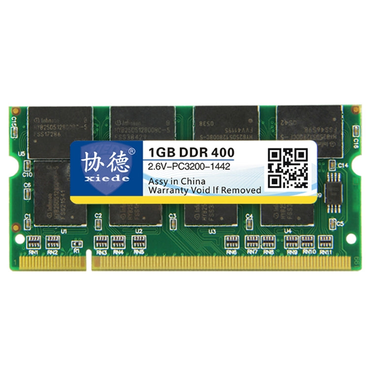 XIEDE X007 DDR 400MHz 1GB General Full Compatibility Memory RAM Module for Laptop, 400MHz 1GB