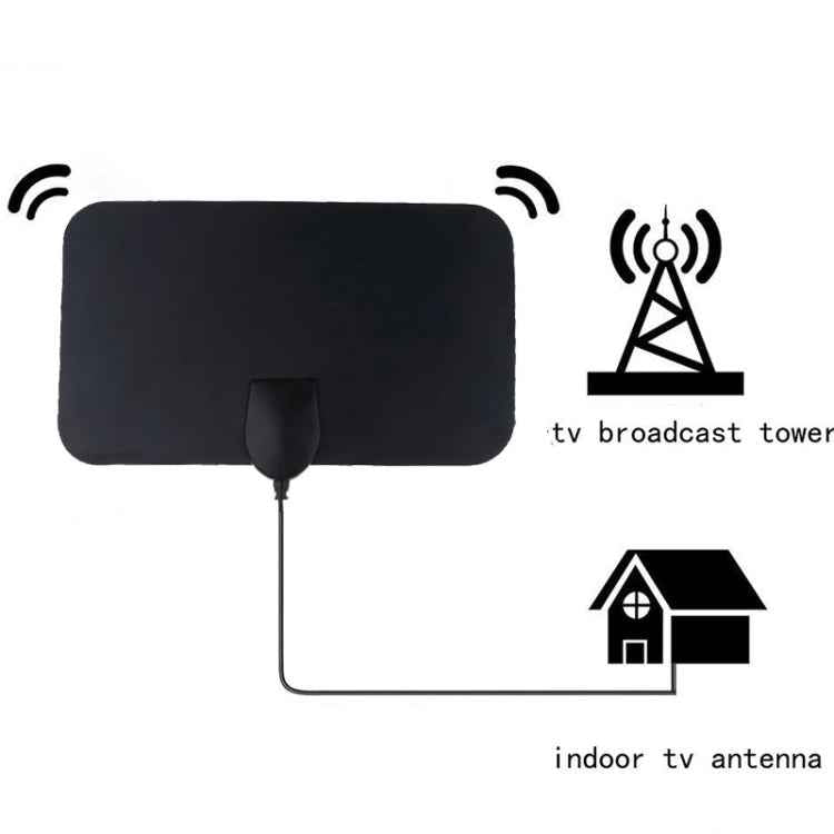 AN-1001 5dBi/25dBi Indoor HDTV Antenna with Dual-side Sticker, VHF170-230/UHF470-862MHz