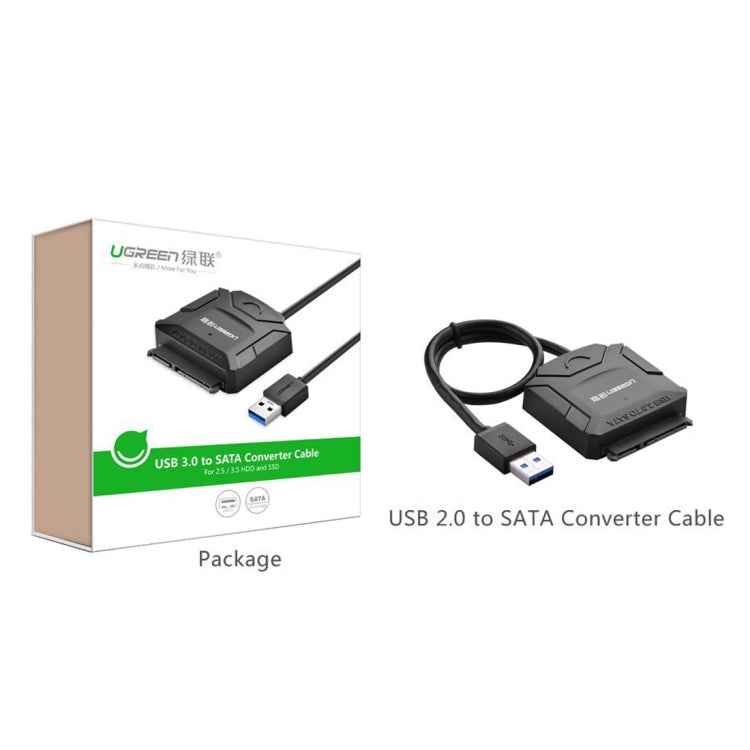 UGREEN USB 3.0 to SATA Adapter Cable Converter for 2.5 / 3.5 inch Hard Drive Disk HDD and SSD, Support UASP SATA 3.0