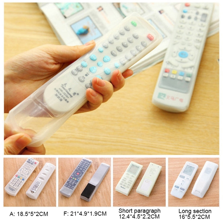 5 PCS Short Design Air Conditioning Remote Control Silicone Protective Cover, Size: 12.4*4.5*2.2cm