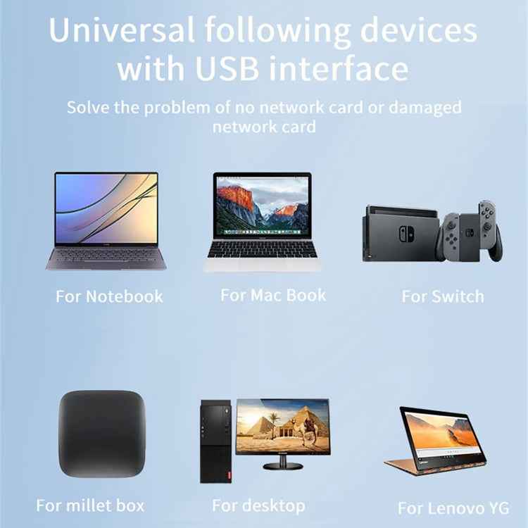 BYL-2207TU 2 in 1 USB + Type-C to RJ45 Docking Station HUB Adapter