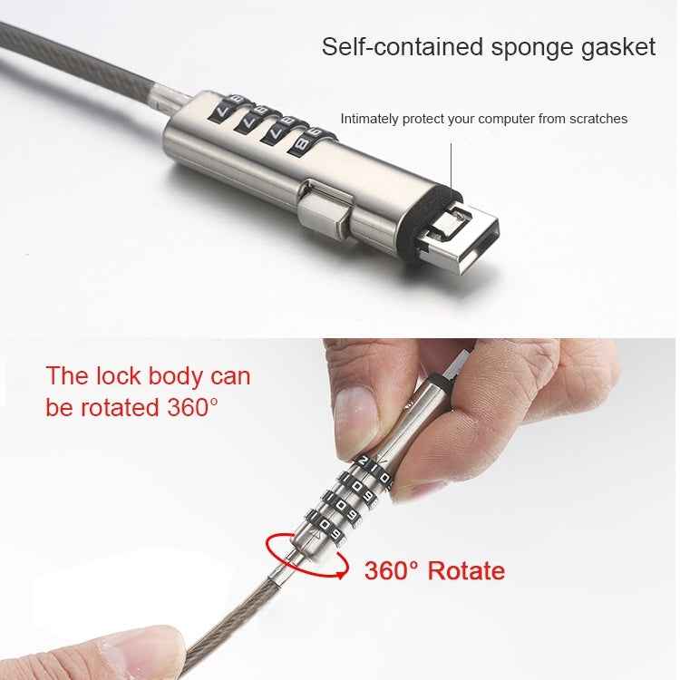 Universal USB Interface Laptop Security Lock