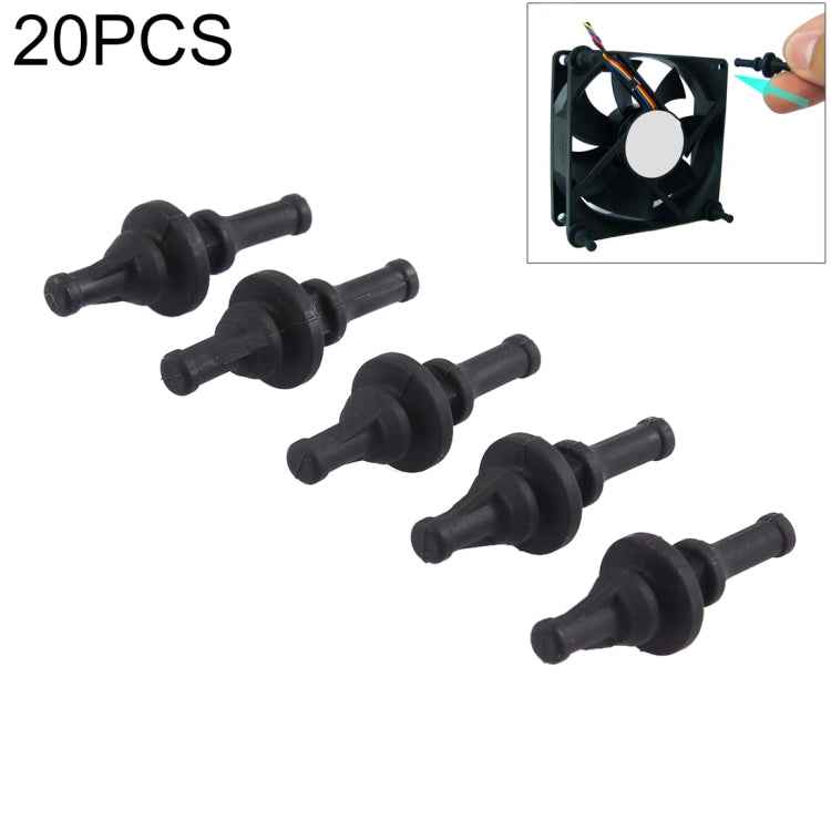 20 PCS 29.9mm Anti Vibration Soft Damping Nail Rubber Silicone Computer Fan Screw