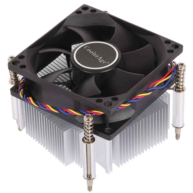 4Pin CPU Cooler Mute Silent Fan Heat Sink for Intel 1155 / 1151 / i3 / i5