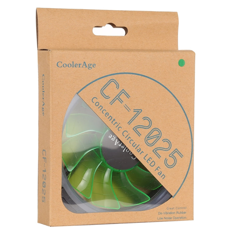 Color LED 12cm 3pin Computer Components Chassis Fan Computer Host Cooling Fan Silent Fan Cooling, with Power Connection Cable & Blue Light