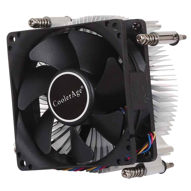 4Pin CPU Cooler Mute Silent Fan Thickened Aluminum Heat Sink for Intel 1155 / 1150 / 1151