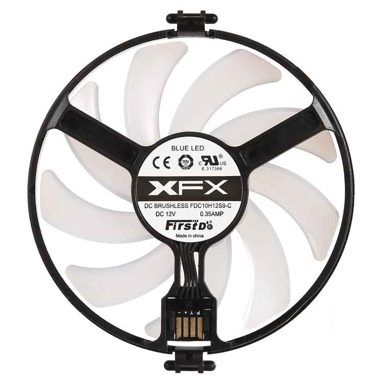 GPU Cooler Graphics Card Fan VGA Cards blower Cooler for XFX RX470 RX480, with Red Light