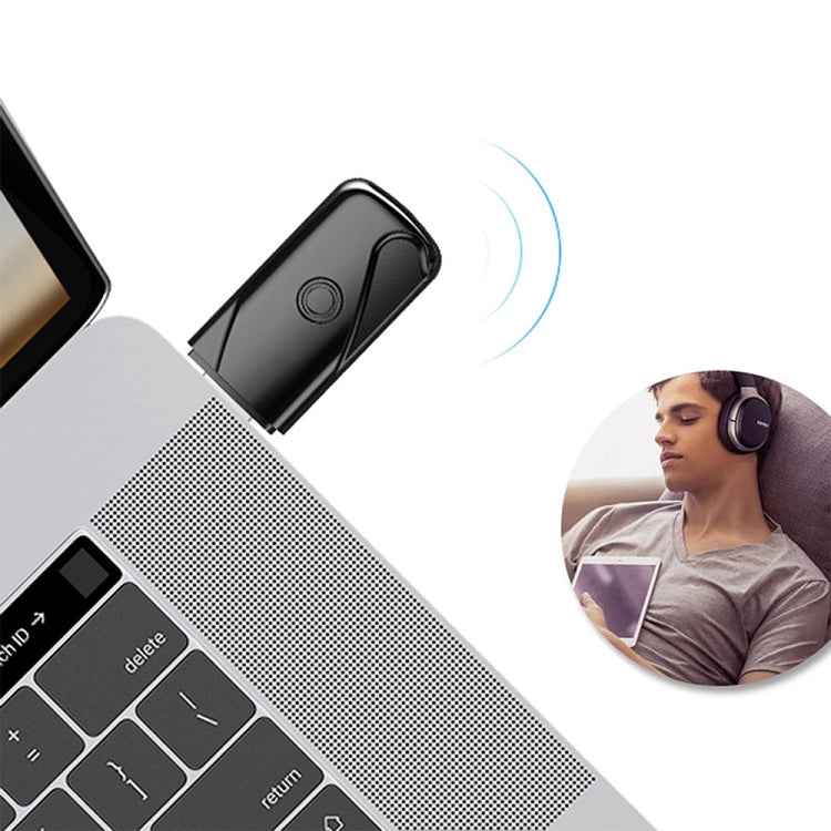 USB 2.0 Bluetooth V4.2 Audio Receiver Adapter for Windows XP / Vista / 7 / 8 / 10, Mac OS