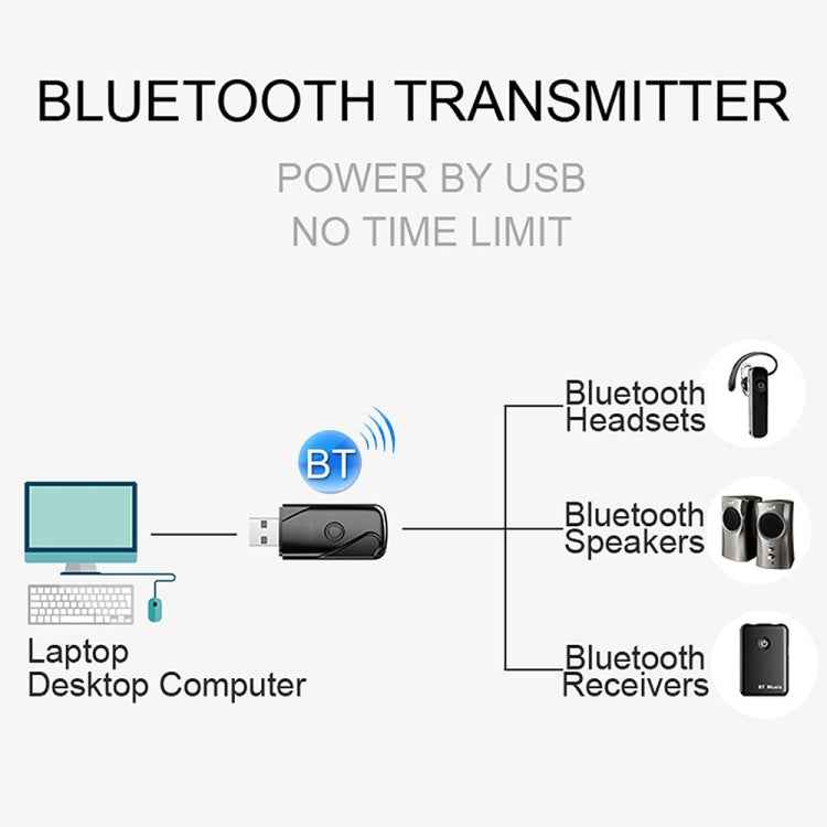 USB 2.0 Bluetooth V4.2 Audio Receiver Adapter for Windows XP / Vista / 7 / 8 / 10, Mac OS