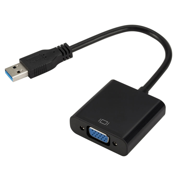 External Graphics Card Converter Cable USB3.0 to VGA, Resolution: 1080P, 1080P (Black), 1080P (Blue), 1080P