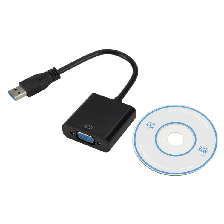 External Graphics Card Converter Cable USB3.0 to VGA, Resolution: 1080P, 1080P (Black), 1080P (Blue), 1080P