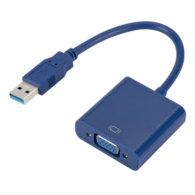 External Graphics Card Converter Cable USB3.0 to VGA, Resolution: 1080P, 1080P (Black), 1080P (Blue), 1080P