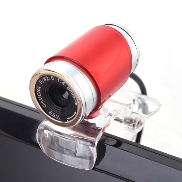 HXSJ A860 30fps 480P HD Webcam for Desktop / Laptop, with 10m Sound Absorbing Microphone, Length: 1.4m, A860 Grey, A860 Blue, A860 Red, A860 Red + Black, A860 Black