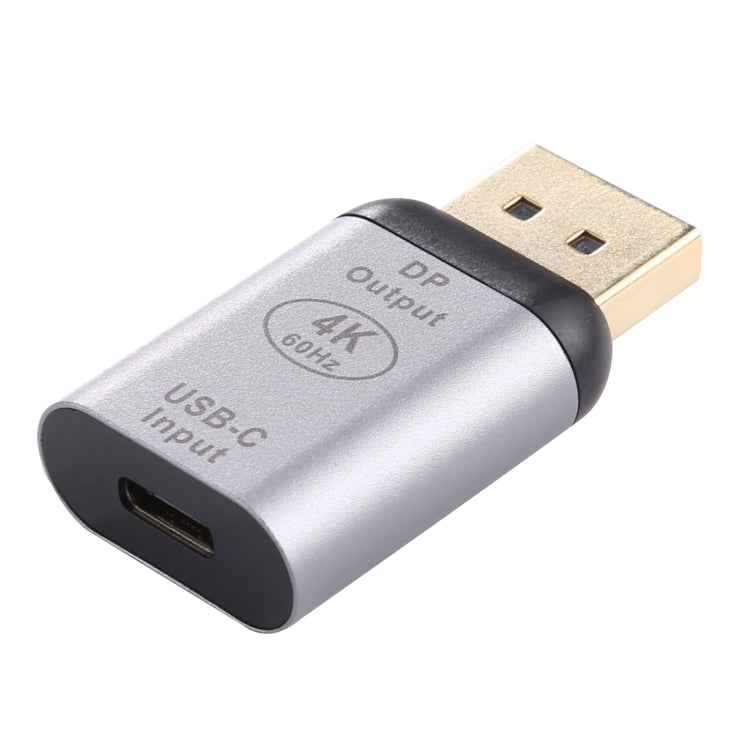 Type-C / USB-C Female to Big DP Male Aluminium Alloy Adapter