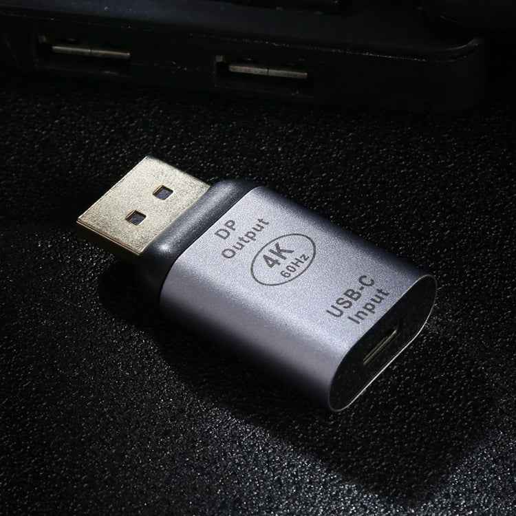 Type-C / USB-C Female to Big DP Male Aluminium Alloy Adapter