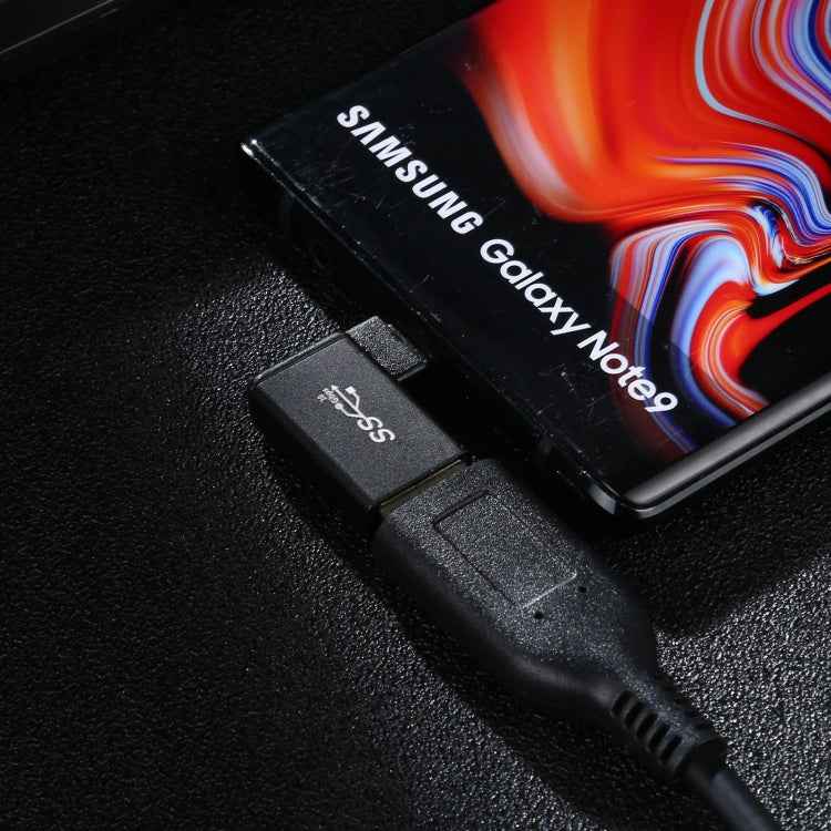 Type-C / USB-C Female to USB 3.0 Male 90 Degree Elbow Head Aluminium Alloy Adapter