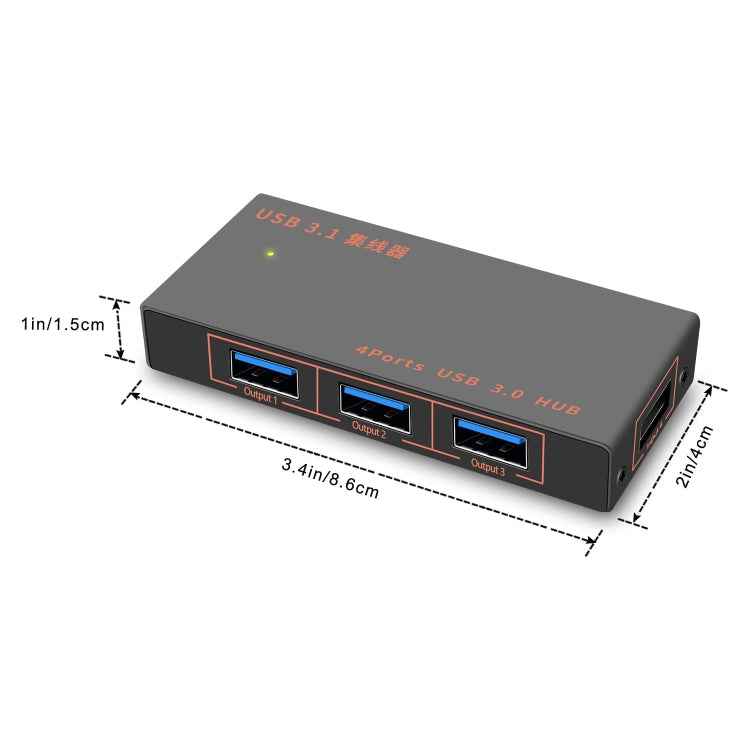 9573S 4 In 1 USB 3.0 Multi-function HUB Converter Expansion Dock