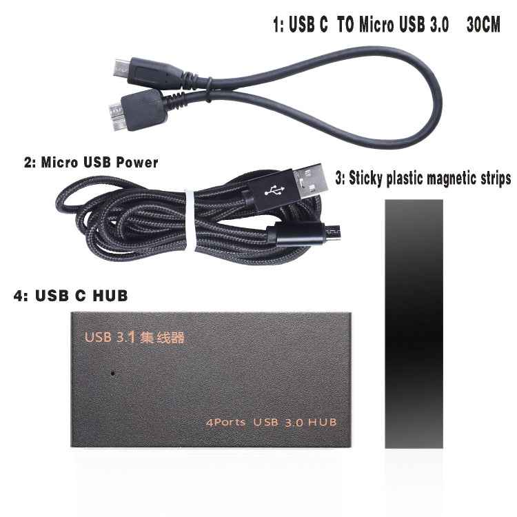 9573S 4 In 1 USB 3.0 Multi-function HUB Converter Expansion Dock